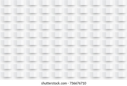 Background seamless texture pattern. Abstract optical square geometric template. White vector paper decorative structure for your advertising design.
