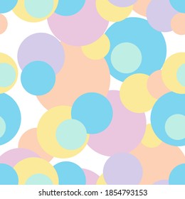 Background seamless vector pattern in pastel colors. It can be a backdrop for bright holidays and situations.

