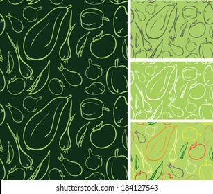 Background seamless with vegetables.