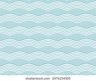 Background with seamless wave pattern