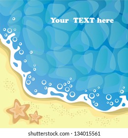 Background - the seashore (vector)