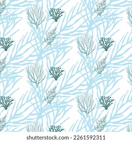 Background with seaweed for decoration.