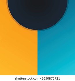 Background semi circle with colorful sunbeam backdrop for social media promotion and presentation. Trendy with bright colours perfect for poster, wallpaper, banner and backdrop