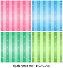 Background Set of Bright of star 4 Color. 2d asset for user interface