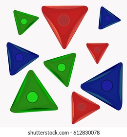 background set of chalk for sewing vector illustration