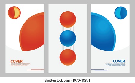 Background Set of greeting cards, holiday covers, posters, flyers design in gradient style with golden mars and blue earth. Modern minimal design for social media, sale, advertisement, web