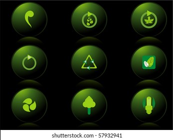 fondo con conjunto de iconos, ilustración vectorial
