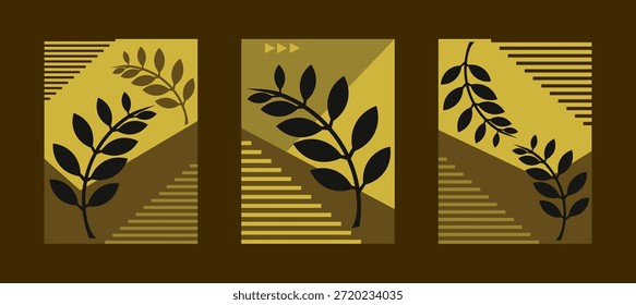 Background set. Modern design. Background for posters, banners, card. Vector illustration.