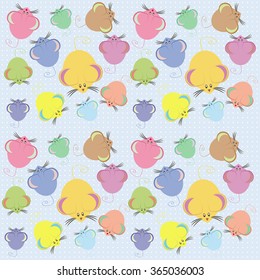 background with a set of multi-colored mice vector