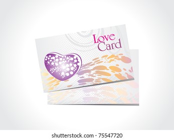background with set of romantic love card