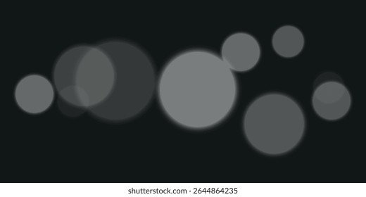  um plano de fundo com vários círculos cinzas de tamanhos diferentes em um plano de fundo preto, com um efeito desfocado suave. Os círculos se sobrepõem, criando um efeito de profundidade.


