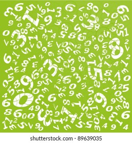 Background with Several numbers.