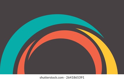 Background shape circle wave spiral color abstract