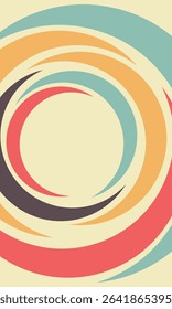 Background shape circle wave spiral color abstract