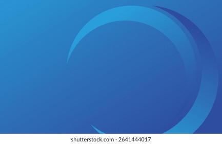 Background shapes curve gradient blue to dark wave