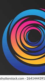 Background shapes curve gradient blue and gradient yellow pink wave