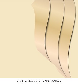 Background sheets of paper, twisted, vector, banner, illustration