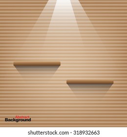 background and shelf vector illustration eps10