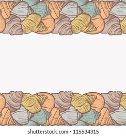 background with shells