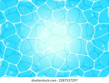 Background of shining water surface, frame