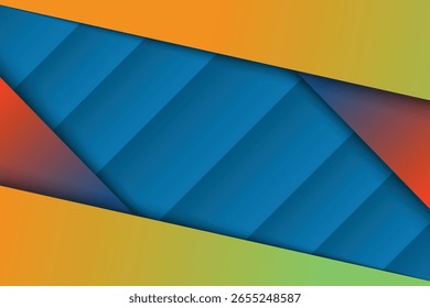 Fondo con líneas brillantes. Fondo techno oscuro. Ilustración vectorial.