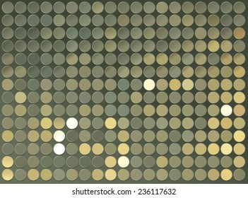 Background of shiny bronze dots