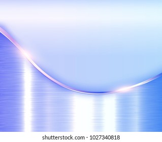 Fondo brillante metálico, elegante azul púrpura, ilustración vectorial.