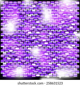 Background of shiny squares with purple tint