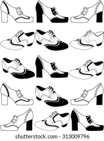 background with shoes