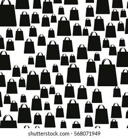 background with shopping bags icon. vector illustration