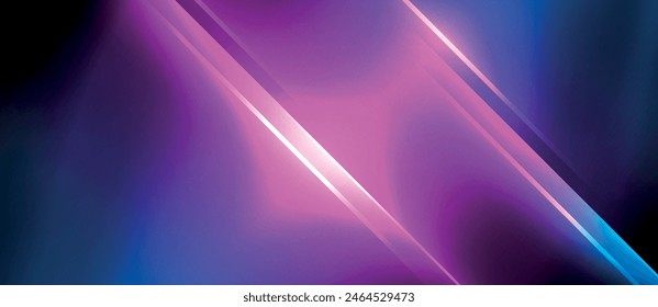 The background showcases a blend of vibrant purple and electric blue shades, complemented by a luminous diagonal line for an added visual effect