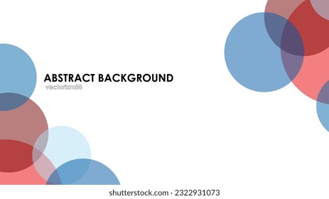 background showcases a captivating design with simple circles and a gradient effect blending shades of blue and red. 