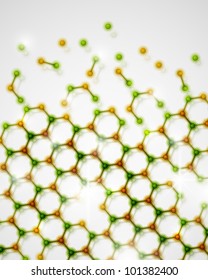 Background, showing the destruction of the molecular structure. Eps 10