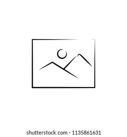 background sign outine logo style icon. Element of photo icon for mobile concept and web apps. Outline background sign icon can be used for web and mobile
