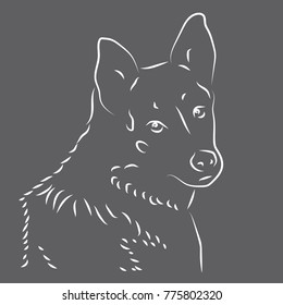 background with a silhouette of a dog