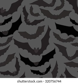 Background with silhouettes of bats Halloween 