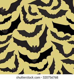Background with silhouettes of bats Halloween 
