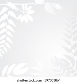 background with silhouettes of leaves