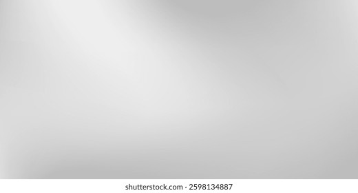 Background silver foil background with metal mirror texture. Chrome gradient surface with light gloss modern simple abstract