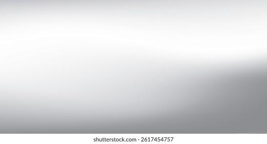 Background silver foil background with metal mirror texture. Chrome gradient surface with light gloss illustration