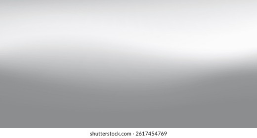 Background silver foil background with metal mirror texture. Chrome gradient surface with light gloss illustration abstract simple