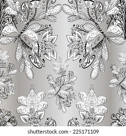 Background with silver gradient. Vector illustration. 