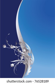 Background with silver ornament for various design artwork