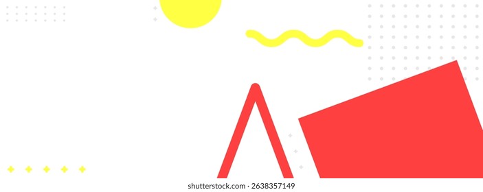 Background simple abstract. With style Box,Triangle, and circle which minimalist clean