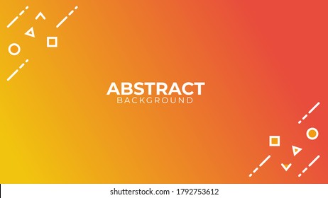 Background simple design with orange and red color. EPS10 Vector background.