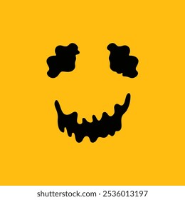 Background simple flat ghosts. Halloween scary ghostly monsters. Cute cartoon spooky character.