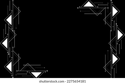 Background simple L triangle white black 
