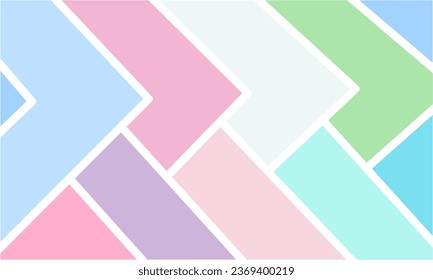 Background with simple, modern, colorful triangle color blocks