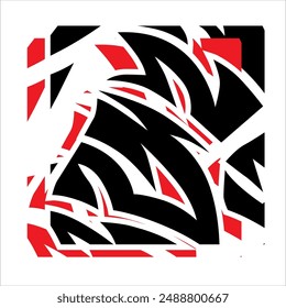 background from simple tribal slice in vector