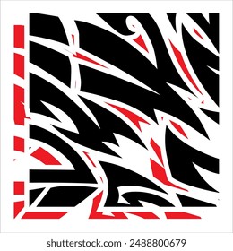 background from simple tribal slice in vector